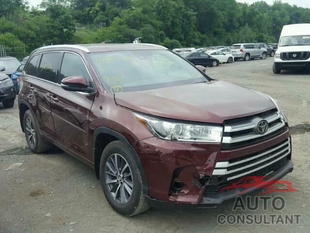 TOYOTA HIGHLANDER 2018 - 5TDJZRFH7JS814298
