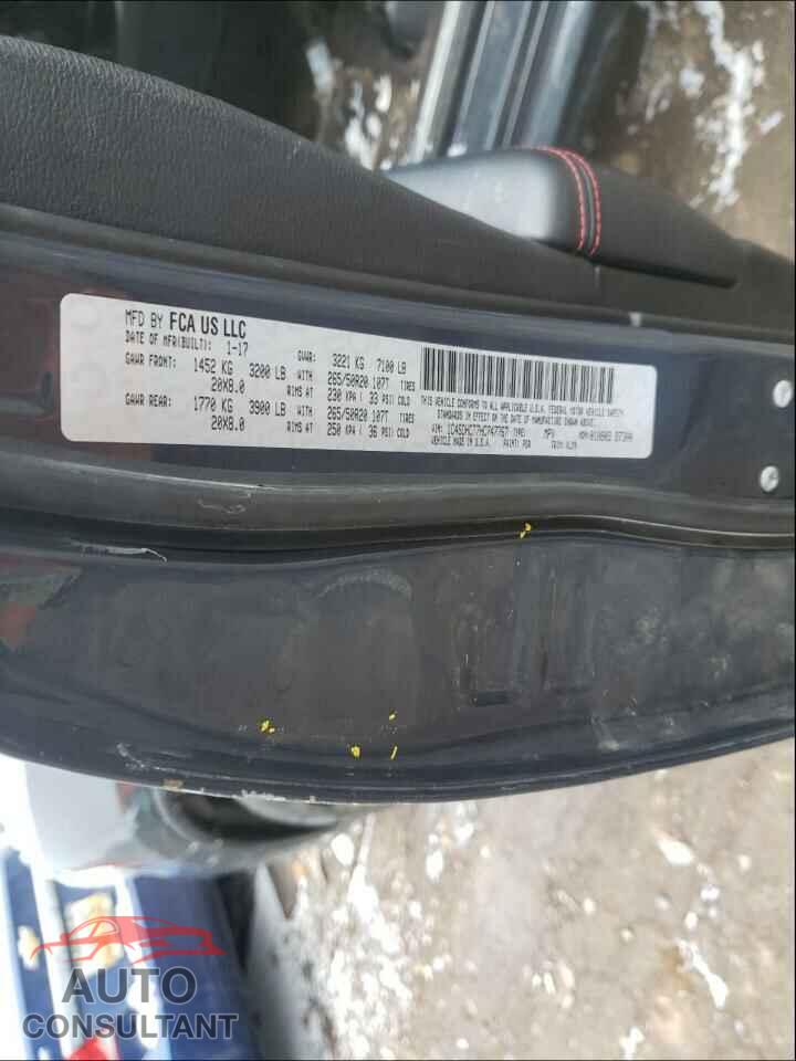 DODGE DURANGO 2017 - 1C4SDHCT7HC747767