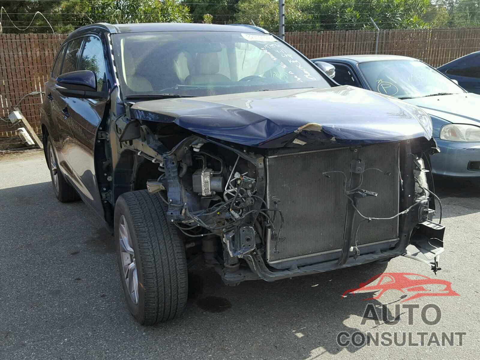 TOYOTA HIGHLANDER 2015 - 5TDJKRFH3FS156863
