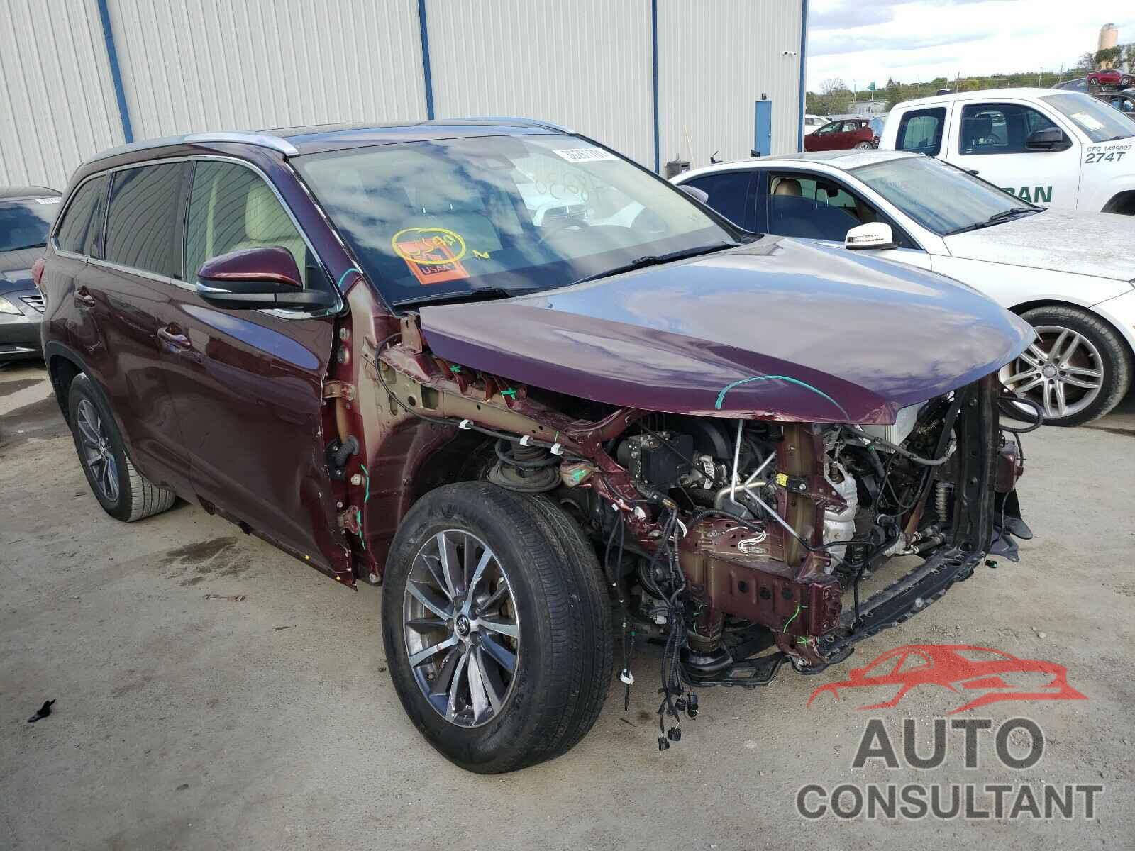 TOYOTA HIGHLANDER 2017 - 5TDKZRFH0HS193467