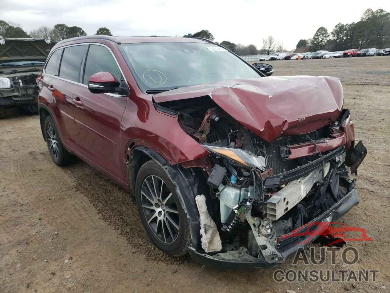 TOYOTA HIGHLANDER 2017 - 5TDJZRFH7HS406250