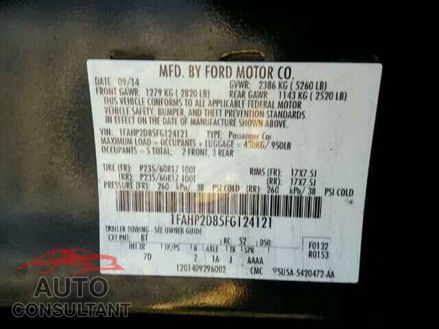 FORD TAURUS 2015 - 1FAHP2D85FG124121