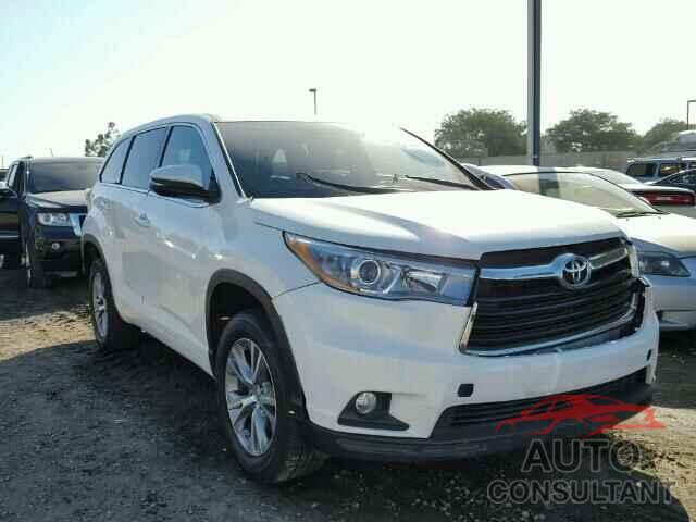 TOYOTA HIGHLANDER 2015 - 5TDZKRFH6FS054332