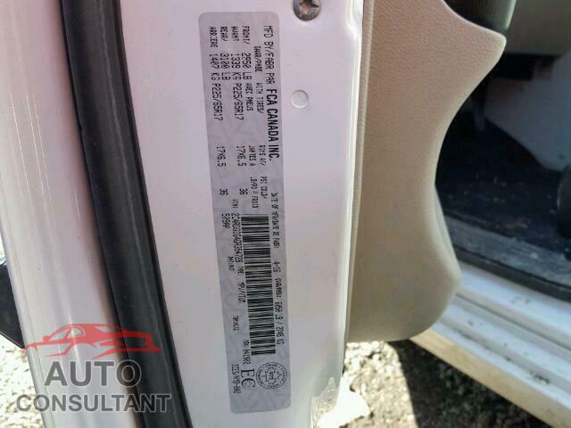 DODGE CARAVAN 2016 - 2C4RDGDG4GR354728