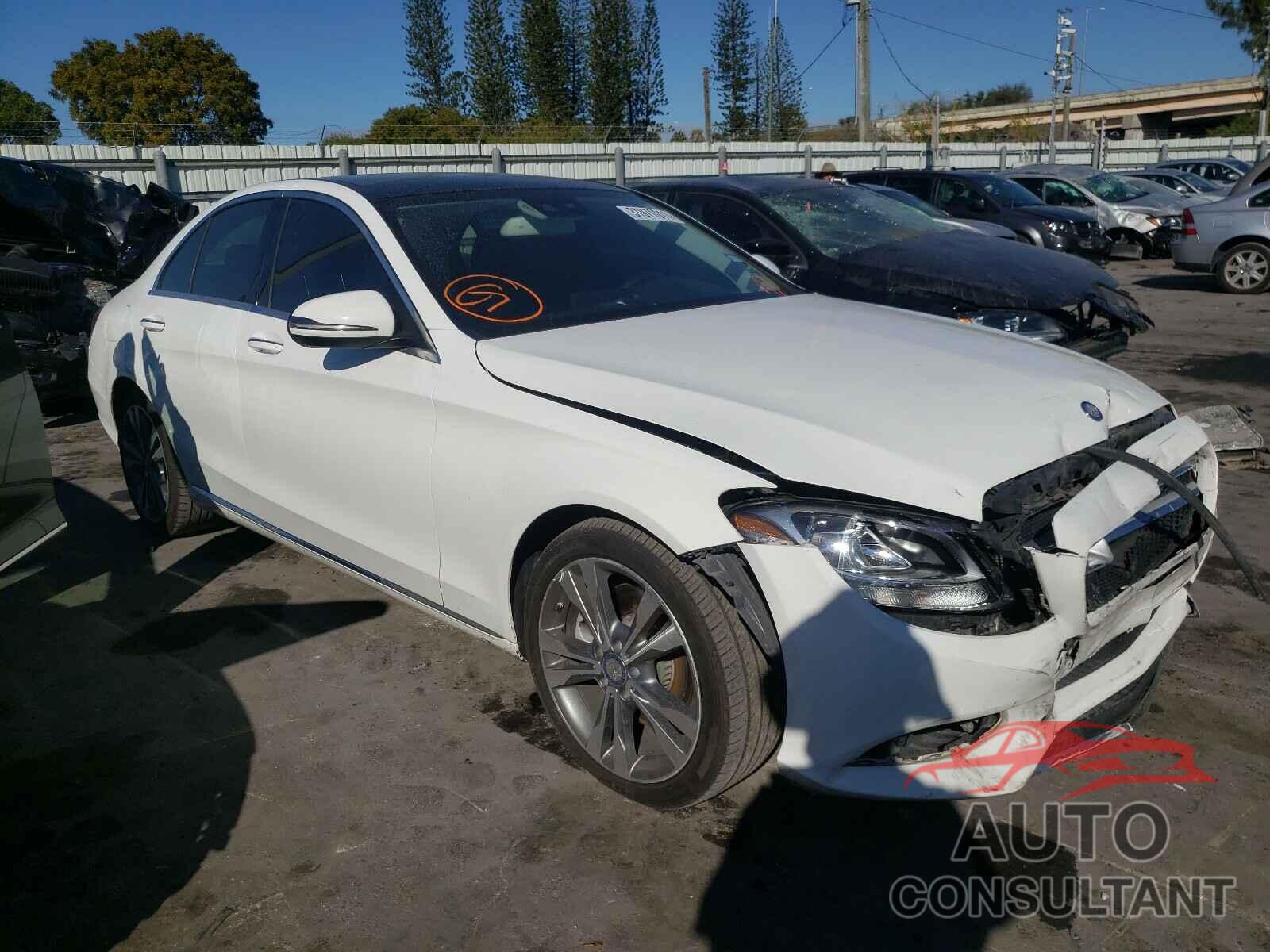 MERCEDES-BENZ C CLASS 2017 - 55SWF4JB9HU206090