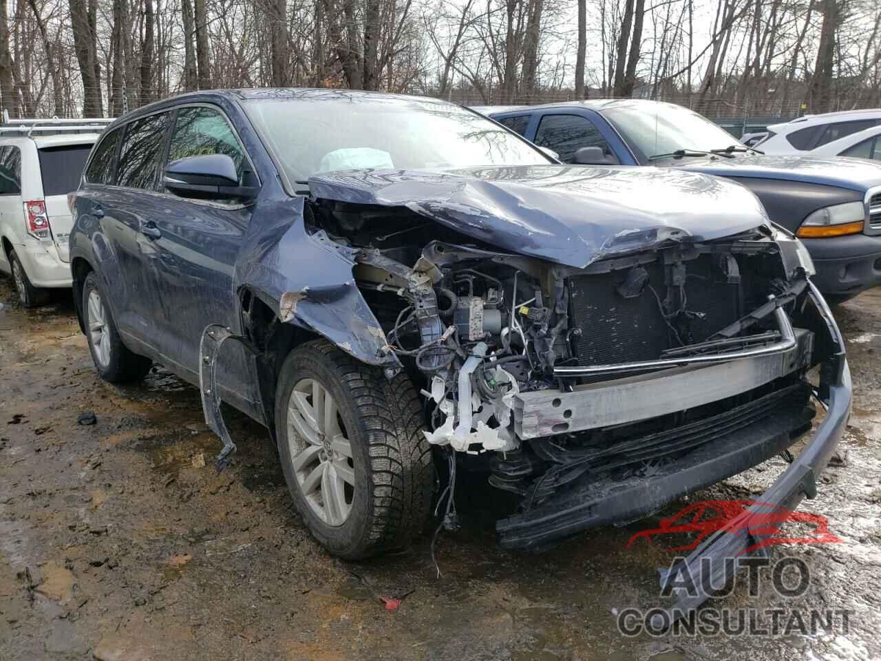 TOYOTA HIGHLANDER 2016 - 5TDBKRFH0GS270440