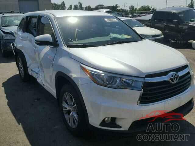 TOYOTA HIGHLANDER 2015 - 5TDBKRFH3FS083482