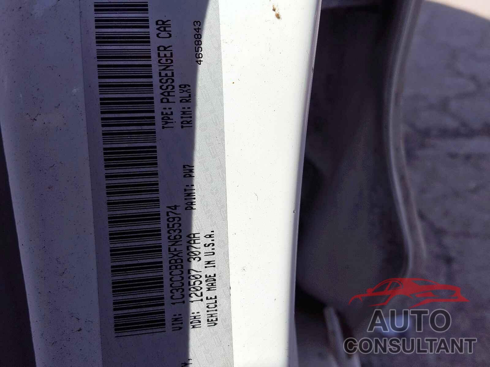 CHRYSLER 200 2015 - 1C3CCCBBXFN635974