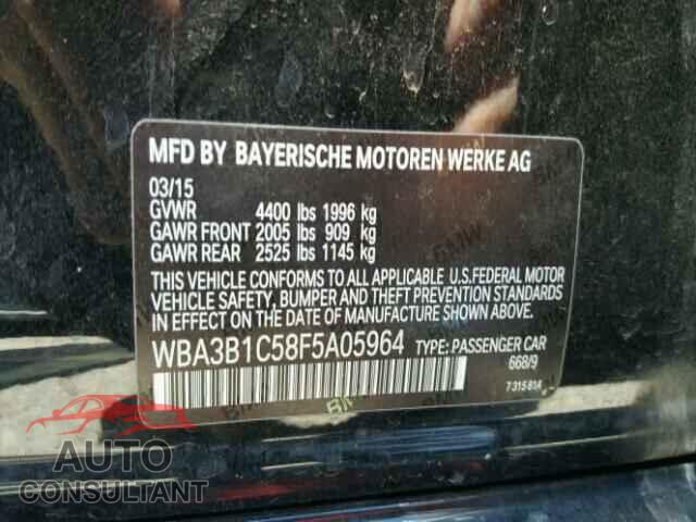BMW 3 SERIES 2015 - WBA3B1C58F5A05964