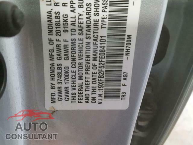 HONDA CIVIC LX 2015 - 19XFB2F52FE084101