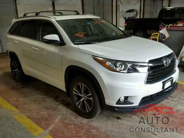 TOYOTA HIGHLANDER 2016 - 5TDJKRFH1GS327465