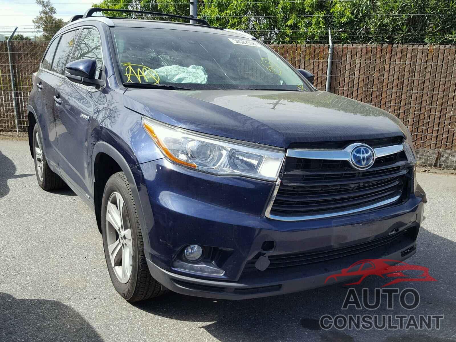 TOYOTA HIGHLANDER 2016 - 5TDDCRFH2GS014595