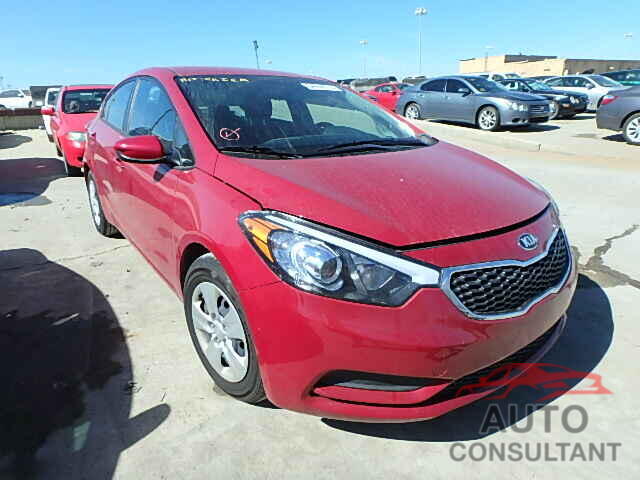 KIA FORTE 2016 - 1N4AL4FVXKC100250