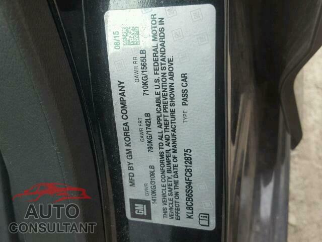 CHEVROLET SPARK 2015 - KL8CB6S94FC812875