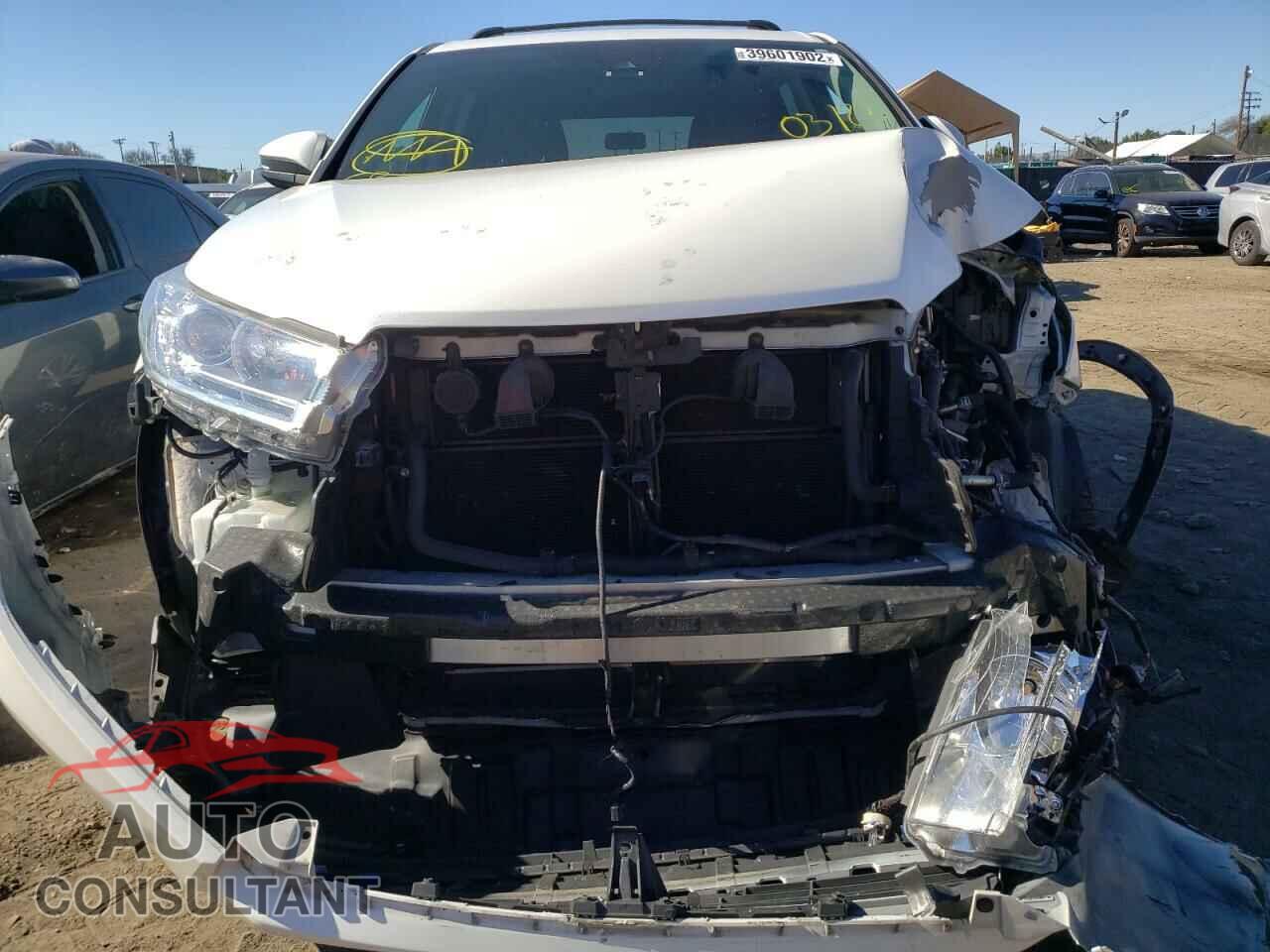 TOYOTA HIGHLANDER 2017 - 5TDBGRFH2HS033676
