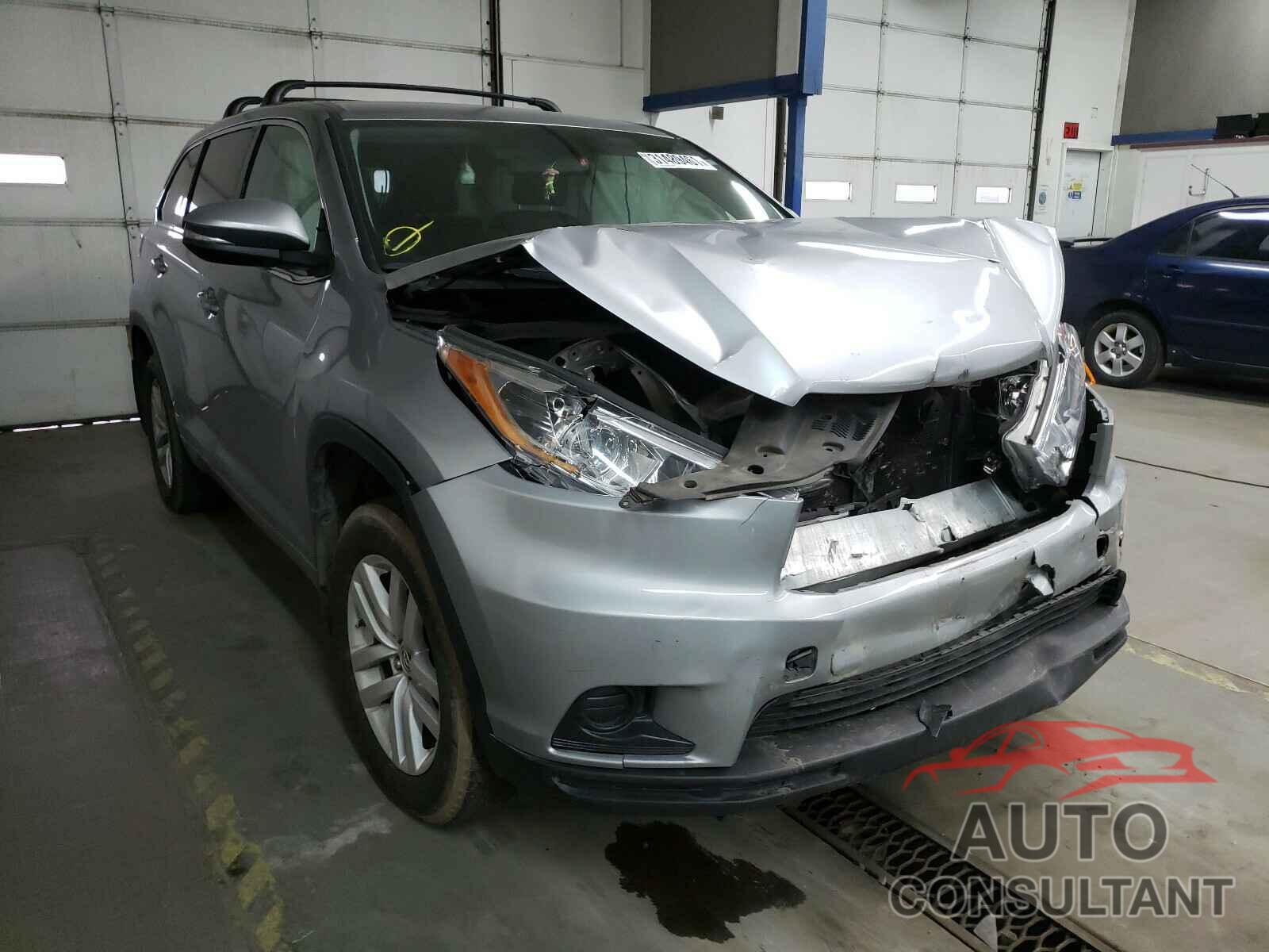 TOYOTA HIGHLANDER 2016 - 5TDJKRFH3GS252784