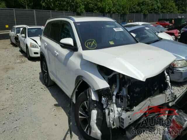 TOYOTA HIGHLANDER 2016 - 5TDJKRFH8GS262923