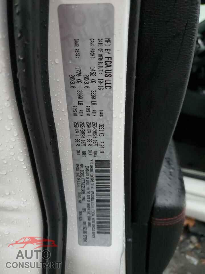 DODGE DURANGO 2017 - 1C4SDJCT7HC691496