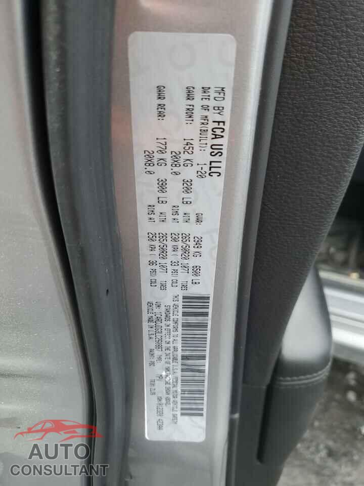 DODGE DURANGO 2020 - 1C4RDJDG3LC260887