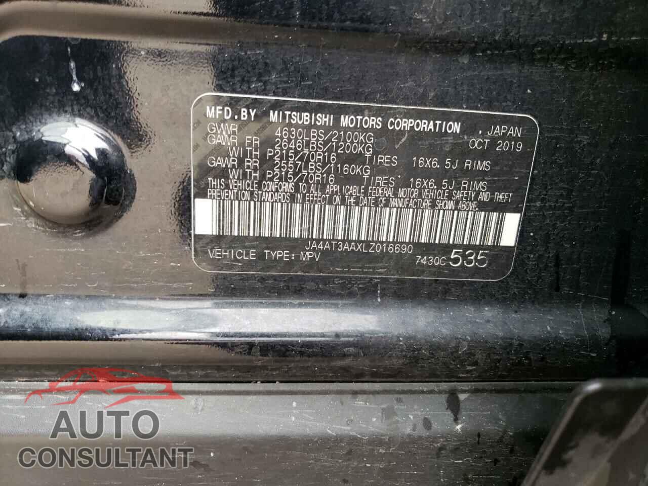 MITSUBISHI ECLIPSE 2020 - JA4AT3AAXLZ016690