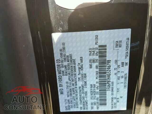 FORD MUSTANG 2016 - 1FA6P8TH4G5246798