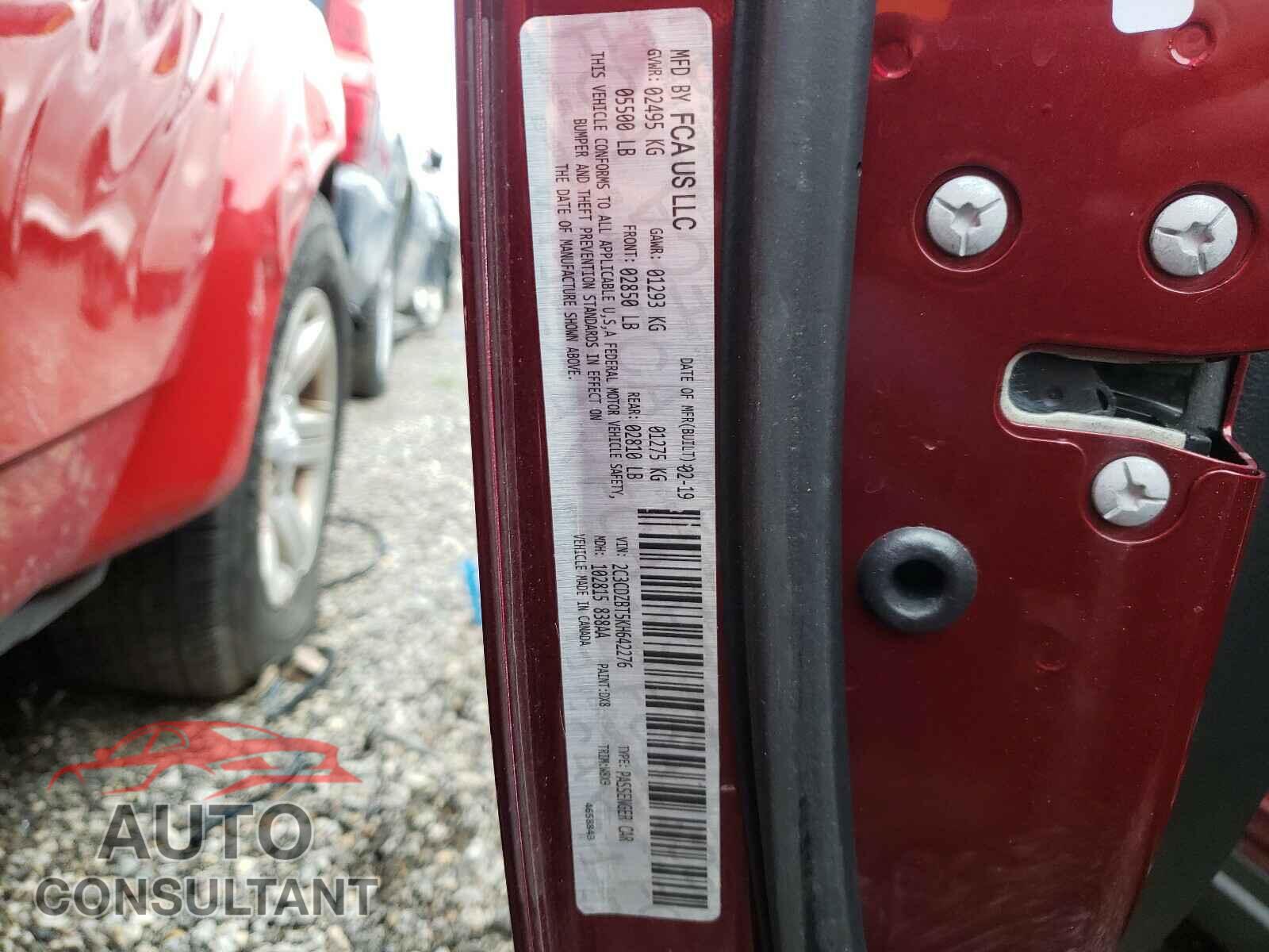 DODGE CHALLENGER 2019 - 2C3CDZBT9KH641406