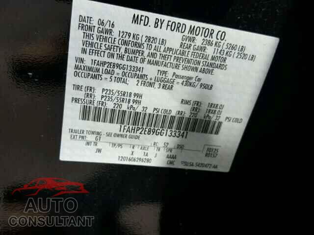 FORD TAURUS 2016 - 1FAHP2E89GG133341