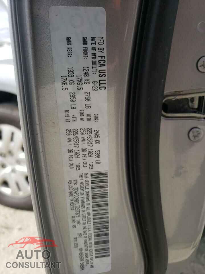 DODGE JOURNEY 2020 - 3C4PDCAB1LT237379