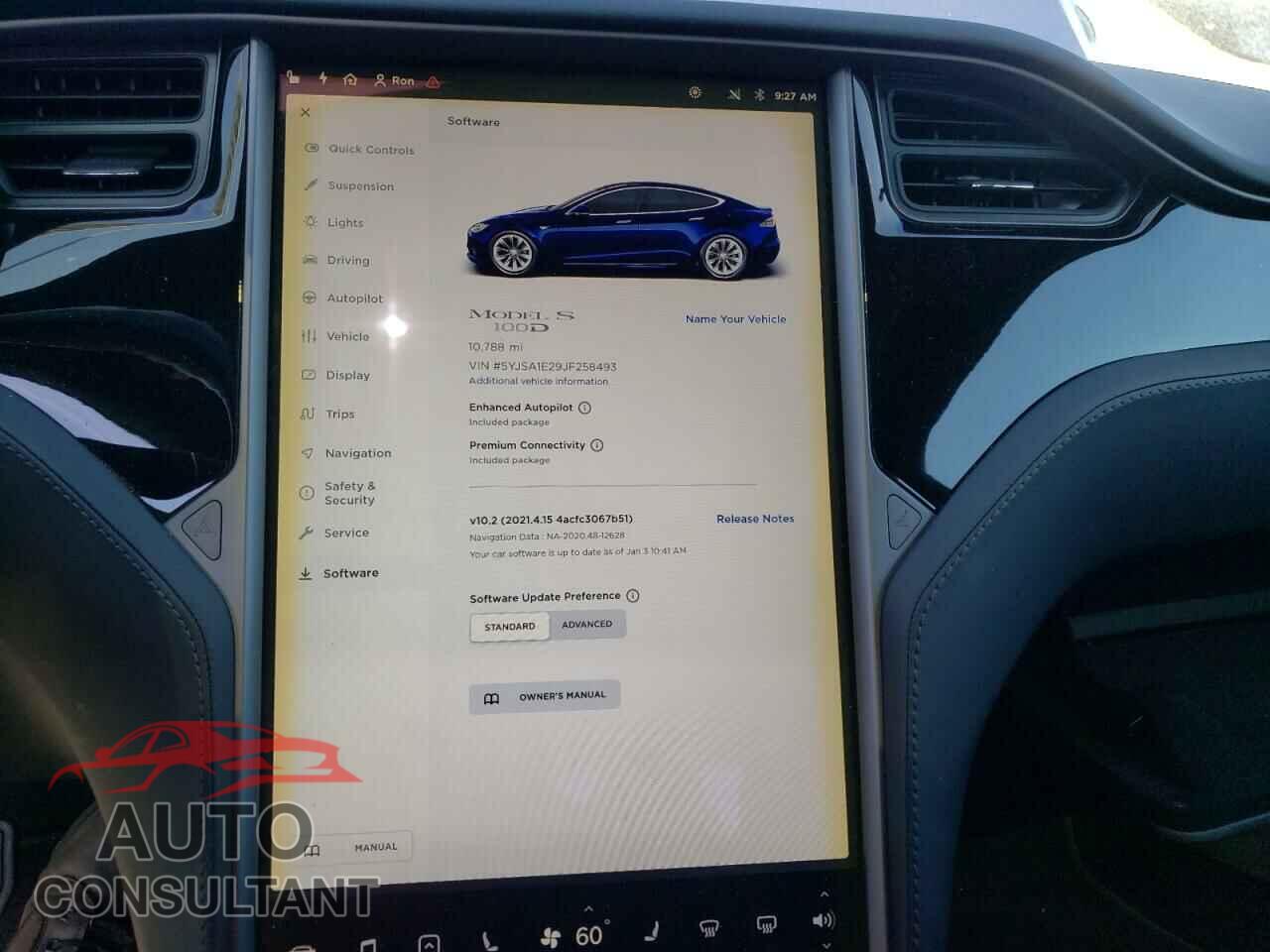 TESLA MODEL S 2018 - 5YJSA1E29JF258493