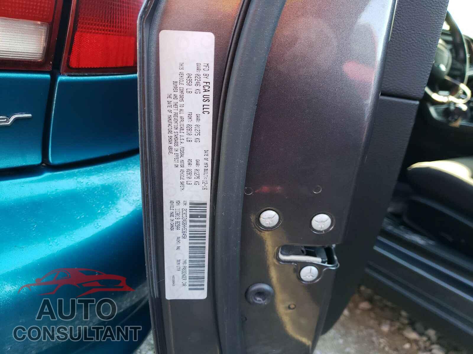 DODGE CHALLENGER 2017 - 2C3CDZAG6HH536450
