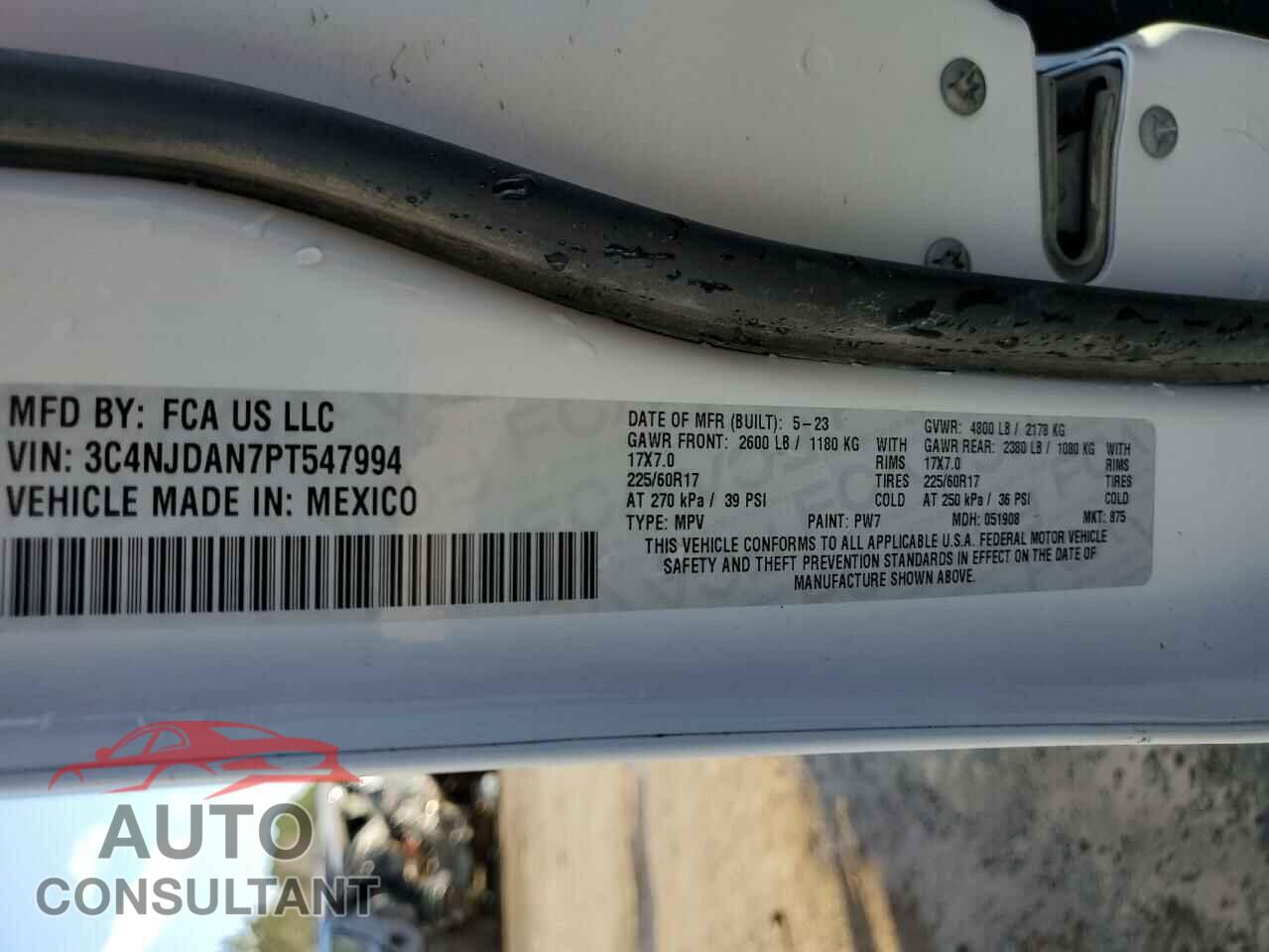 JEEP COMPASS 2023 - 3C4NJDAN7PT547994