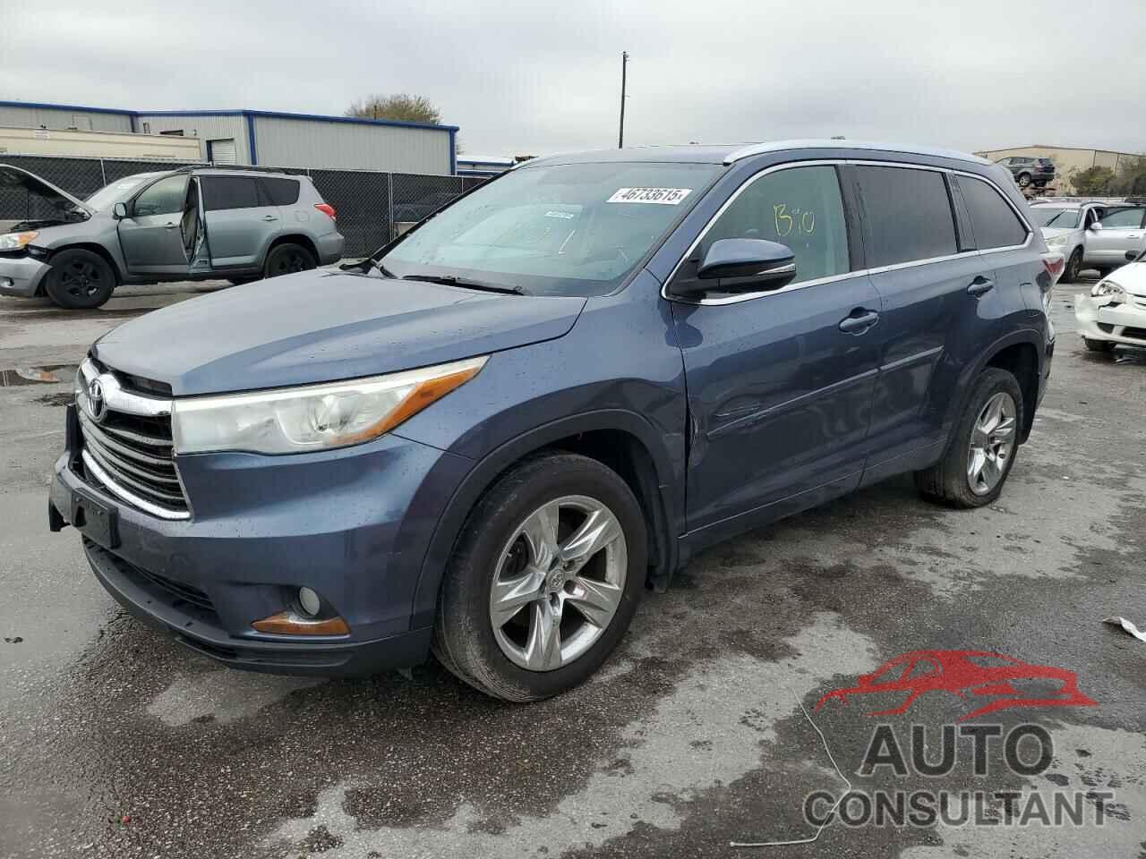 TOYOTA HIGHLANDER 2014 - 5TDDKRFH4ES039451