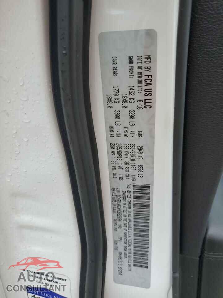 DODGE DURANGO 2017 - 1C4RDJAGXHC622094