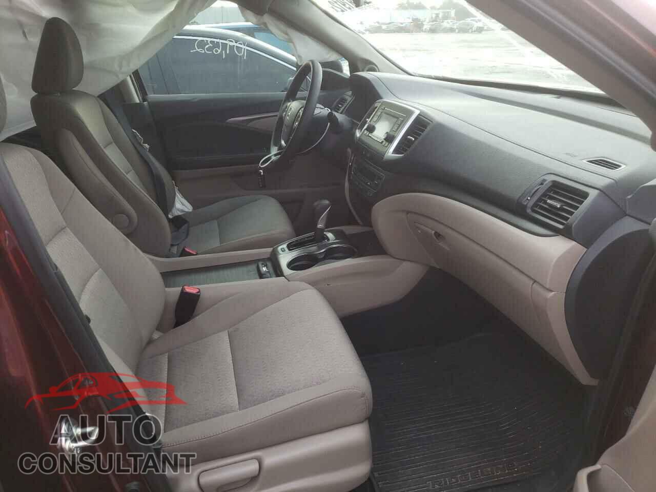 HONDA RIDGELINE 2017 - 5FPYK2F43HB006348
