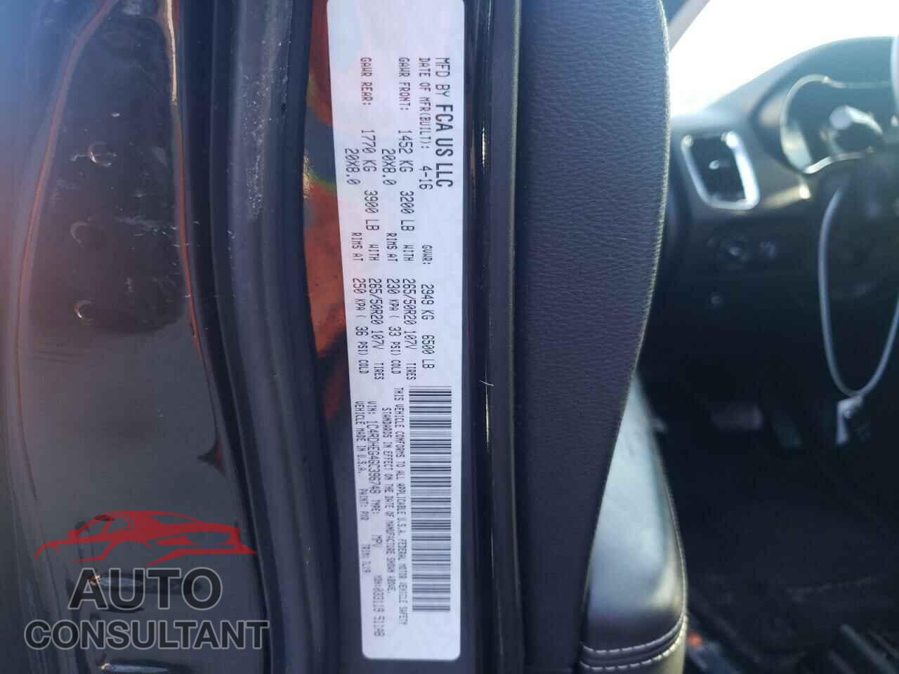 DODGE DURANGO 2016 - 1C4RDHEG4GC396748