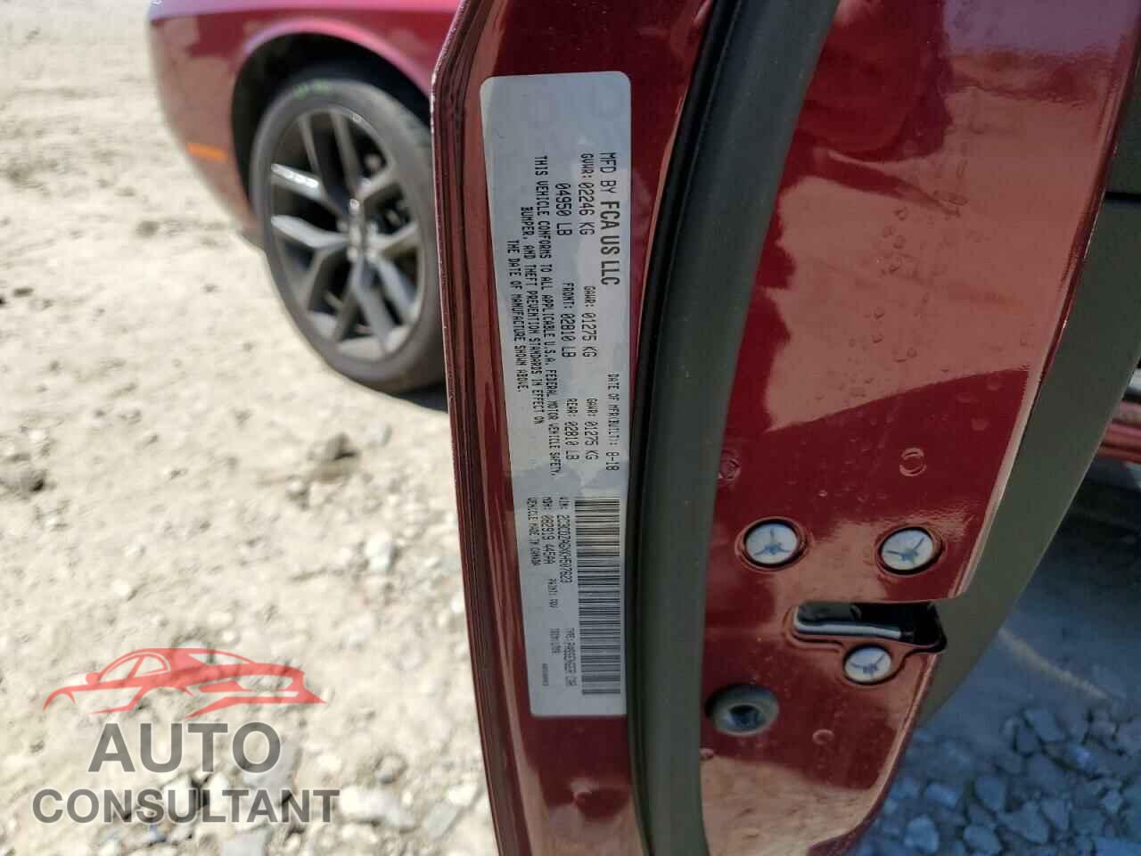 DODGE CHALLENGER 2019 - 2C3CDZAGXKH507623