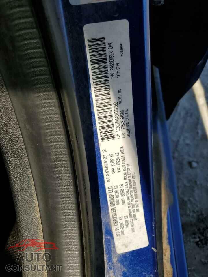 DODGE AVENGER 2013 - 1C3CDZAG4DN587382