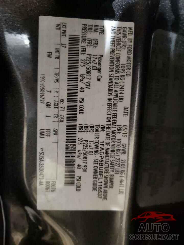 FORD CMAX 2015 - 1FADP5BU8FL116537