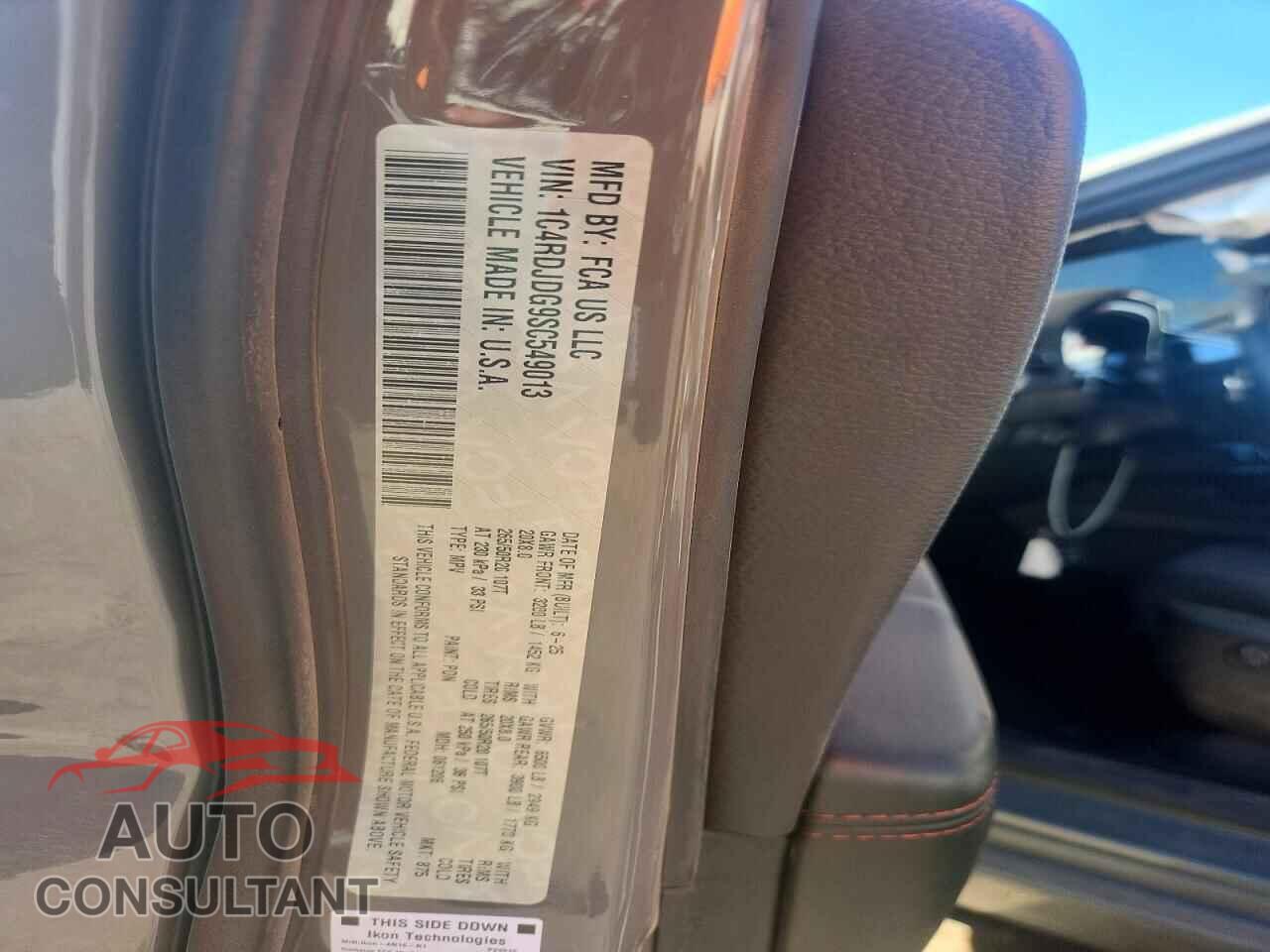 DODGE DURANGO 2025 - 1C4RDJDG9SC549013