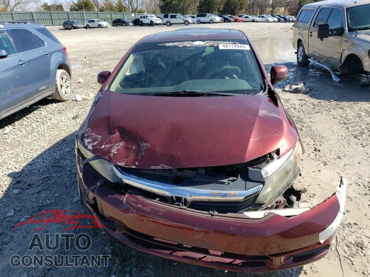HONDA CIVIC 2012 - 19XFB2F86CE082552