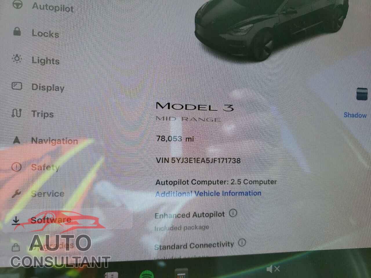 TESLA MODEL 3 2018 - 5YJ3E1EA5JF171738