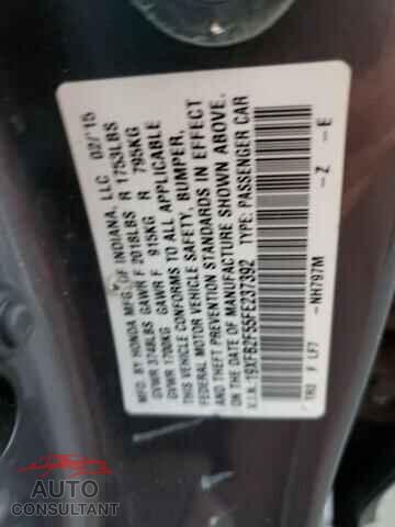 HONDA CIVIC 2015 - 19XFB2F55FE237392