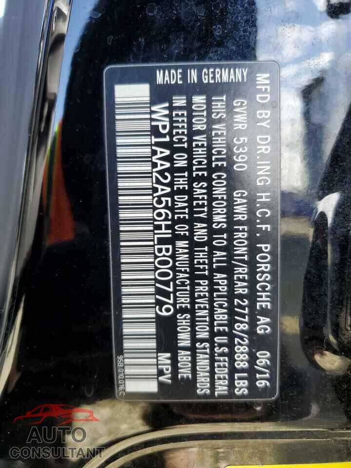 PORSCHE MACAN 2017 - WP1AA2A56HLB00779
