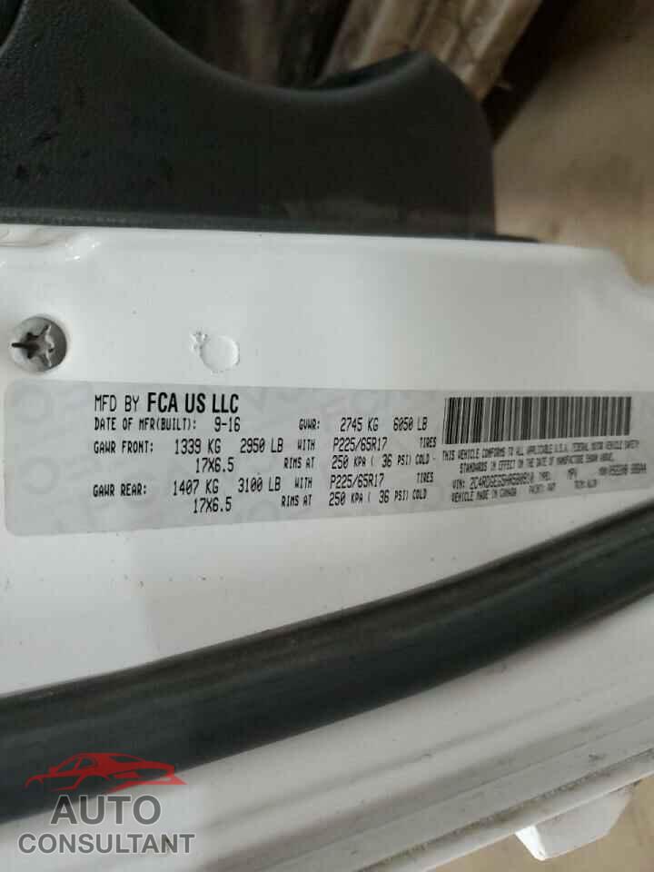 DODGE CARAVAN 2017 - 2C4RDGEG5HR580910