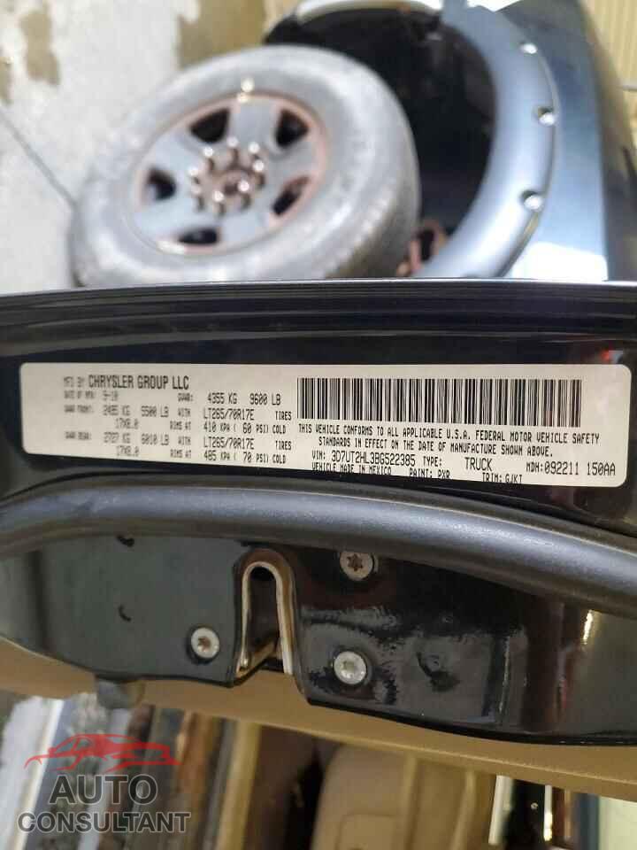 DODGE RAM 2500 2011 - 3D7UT2HL3BG522385