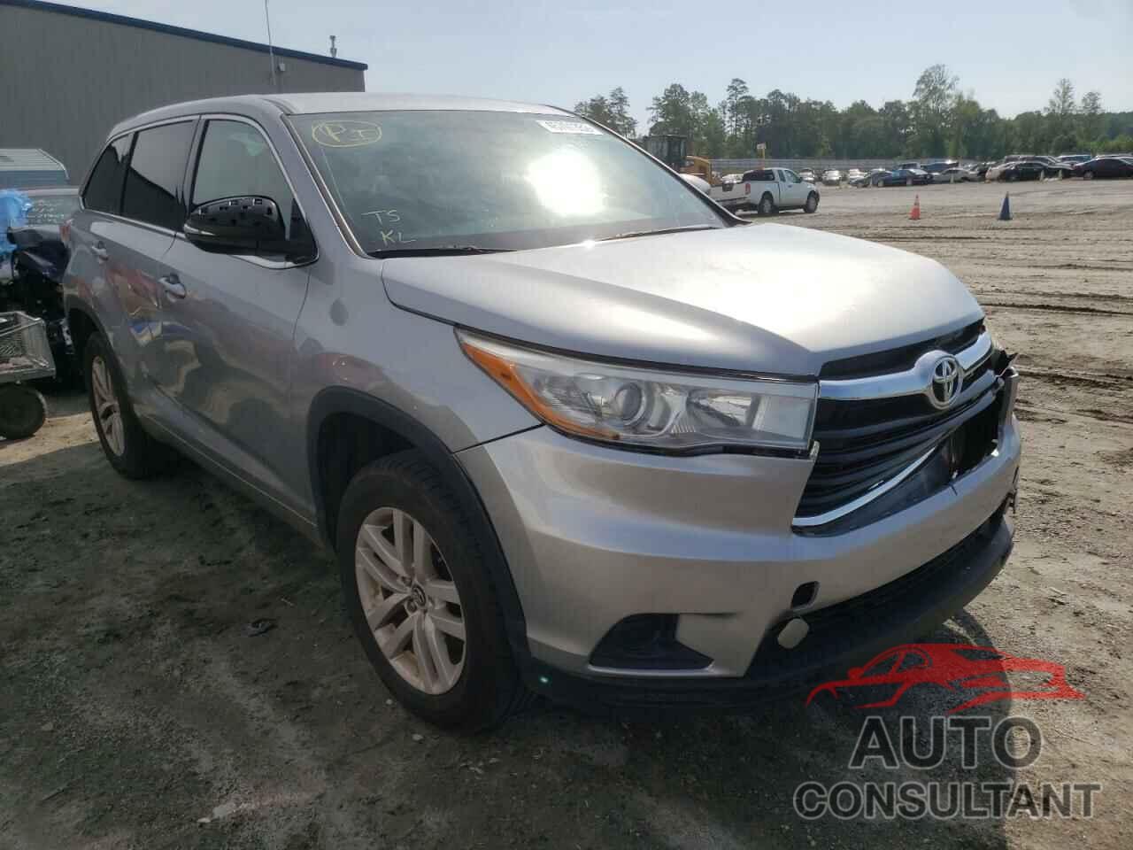 TOYOTA HIGHLANDER 2016 - 5TDZKRFH3GS144927