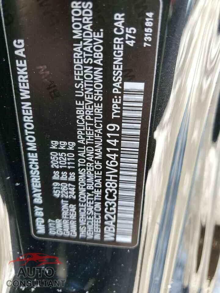 BMW M2 2017 - WBA2G3C38HV641419