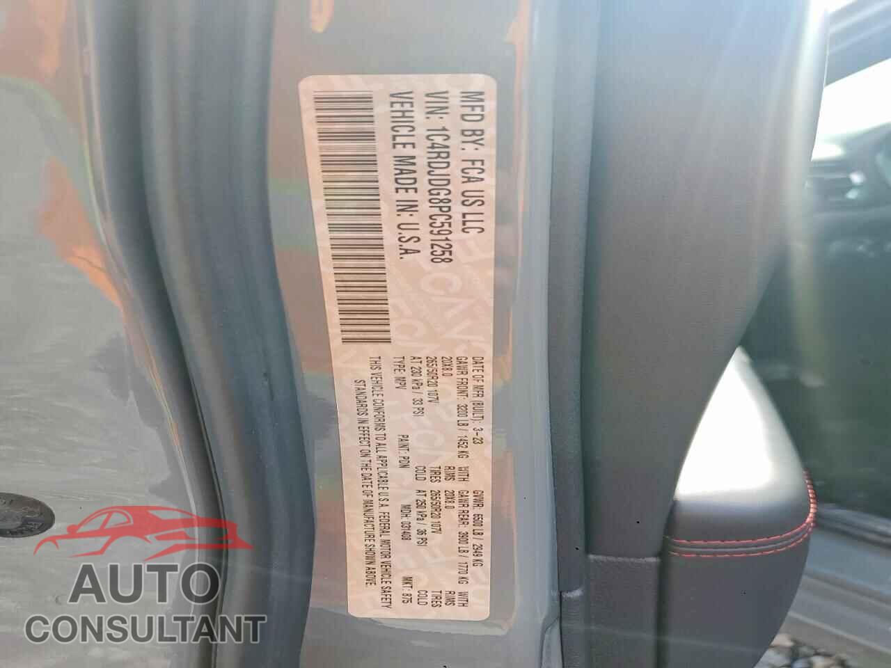 DODGE DURANGO 2023 - 1C4RDJDG8PC591258