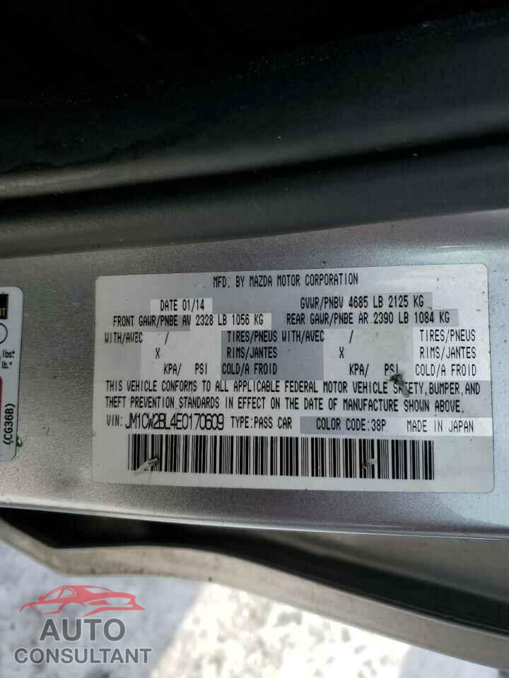 MAZDA 5 2014 - JM1CW2BL4E0170609