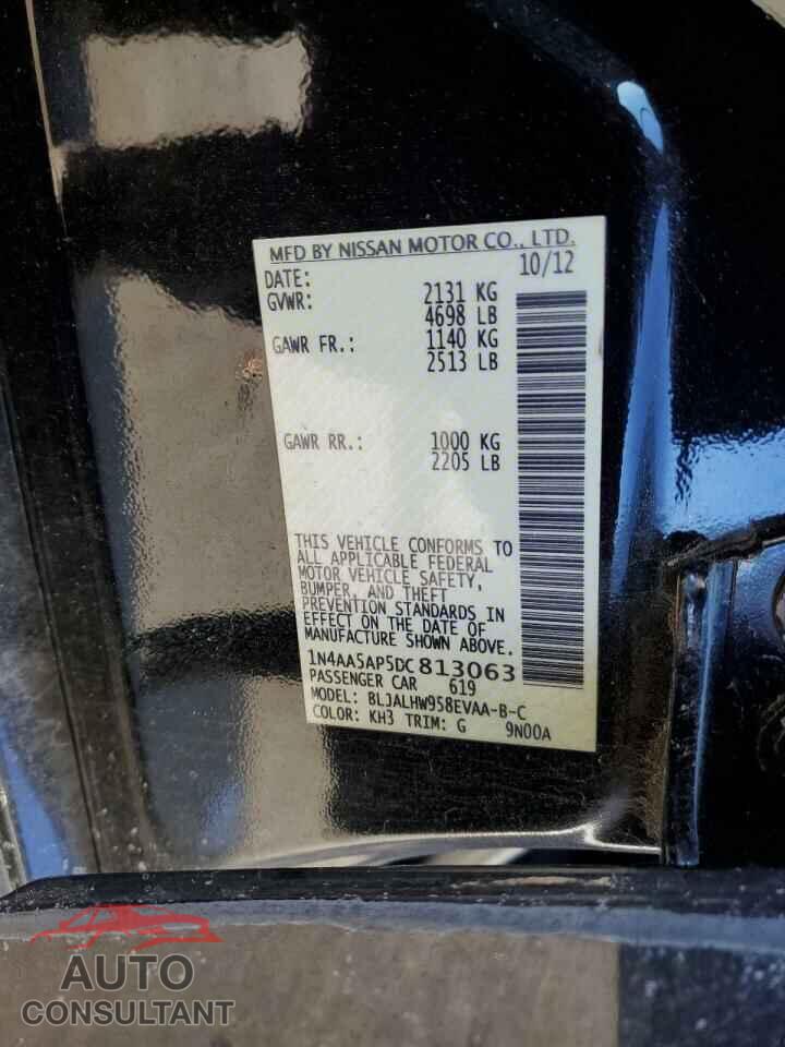 NISSAN MAXIMA 2013 - 1N4AA5AP5DC813063